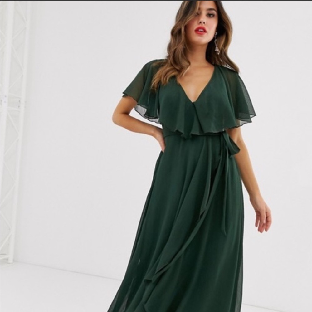 ASOS Design Cape Back Maxi Dress